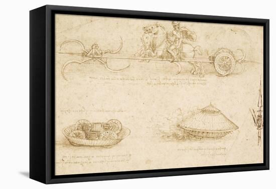 Military Machines-Leonardo da Vinci-Framed Stretched Canvas