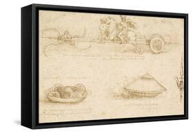 Military Machines-Leonardo da Vinci-Framed Stretched Canvas