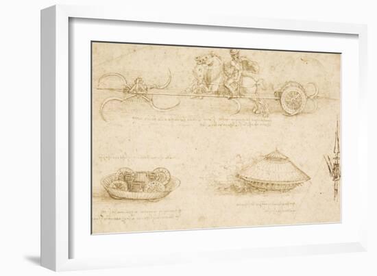 Military Machines-Leonardo da Vinci-Framed Premium Giclee Print