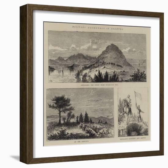 Military Manoeuvres in Bermuda-William Henry James Boot-Framed Giclee Print