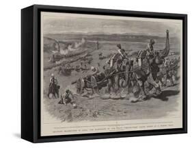 Military Manoeuvres in India-William Small-Framed Stretched Canvas