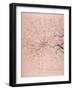 Military Map of a Thirty Six Mile Area around London, C1804-null-Framed Giclee Print