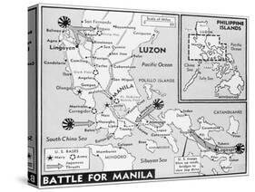 Military Map of Manila-null-Stretched Canvas
