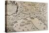 Military Map of the Siege of Genoa by the Austrian Troops During the War of the Austrian Succession-null-Stretched Canvas
