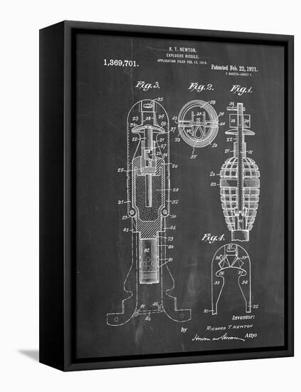 Military Missile Patent-null-Framed Stretched Canvas