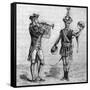 Military Music 8th Century Musicians (6 of 8)-null-Framed Stretched Canvas