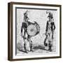 Military Music 8th Century Musicians (7 of 8)-null-Framed Art Print