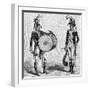 Military Music 8th Century Musicians (7 of 8)-null-Framed Art Print