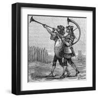 Military Music - Ancient Instruments (1 of 8)-null-Framed Art Print