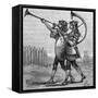 Military Music - Ancient Instruments (1 of 8)-null-Framed Stretched Canvas