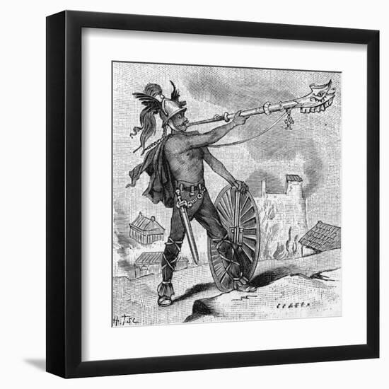 Military Music - Ancient Instruments (2 of 8)-null-Framed Art Print