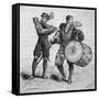 Military Music - Fife and Drum (4 of 8)-null-Framed Stretched Canvas