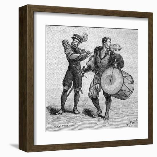 Military Music - Fife and Drum (4 of 8)-null-Framed Art Print
