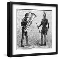 Military Music - Musicians of the Republican Guard (8 of 8)-null-Framed Art Print