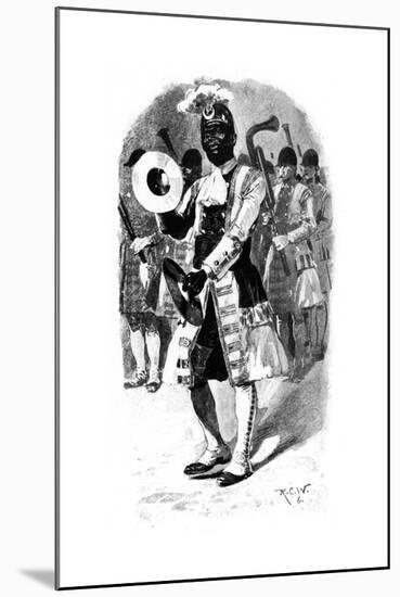 Military Music: Negro Cymbal Player-R. Caton Woodville-Mounted Giclee Print