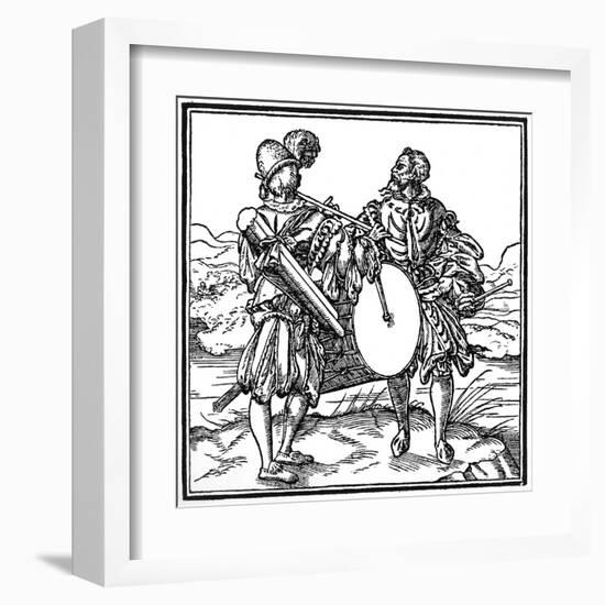 Military Musicians - Fife and Drum-null-Framed Art Print