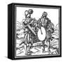 Military Musicians - Fife and Drum-null-Framed Stretched Canvas