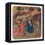 Military Parade at Campo di Marte, Flight into Egypt-Duccio Di buoninsegna-Framed Stretched Canvas