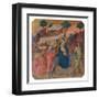 Military Parade at Campo di Marte, Flight into Egypt-Duccio Di buoninsegna-Framed Art Print