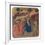 Military Parade at Campo di Marte, Flight into Egypt-Duccio Di buoninsegna-Framed Art Print