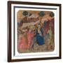 Military Parade at Campo di Marte, Flight into Egypt-Duccio Di buoninsegna-Framed Art Print