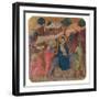 Military Parade at Campo di Marte, Flight into Egypt-Duccio Di buoninsegna-Framed Art Print