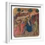 Military Parade at Campo di Marte, Flight into Egypt-Duccio Di buoninsegna-Framed Art Print