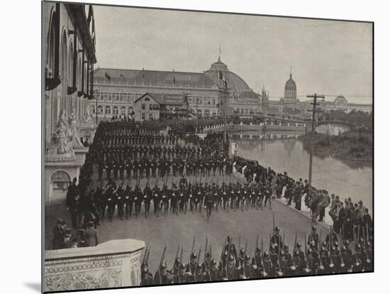 Military Parade on Dedication Day-null-Mounted Photographic Print