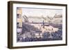 Military Parade Place Kleber in Strasbourg, 1860-Edmond Ladoucette-Framed Giclee Print