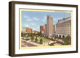 Military Park, Newark, New Jersey-null-Framed Art Print