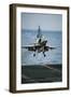 Military Plane Landing on Flight Deck-null-Framed Photographic Print