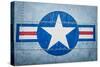 Military Plane with Star and Stripe Sign.-kyolshin-Stretched Canvas