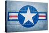 Military Plane with Star and Stripe Sign.-kyolshin-Stretched Canvas