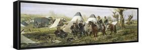 Military Post at Camp, 1874-Giovanni Fattori-Framed Stretched Canvas