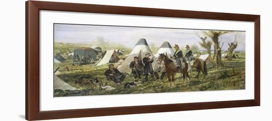 Military Post at Camp, 1874-Giovanni Fattori-Framed Giclee Print