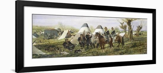 Military Post at Camp, 1874-Giovanni Fattori-Framed Giclee Print