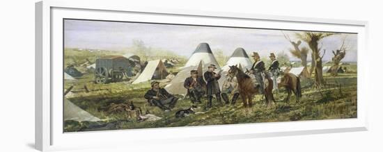 Military Post at Camp, 1874-Giovanni Fattori-Framed Giclee Print