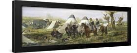 Military Post at Camp, 1874-Giovanni Fattori-Framed Giclee Print