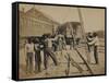 Military Railroad Operations in Northern Virginia, c.1862-Andrew J^ Johnson-Framed Stretched Canvas