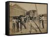 Military Railroad Operations in Northern Virginia, c.1862-Andrew J^ Johnson-Framed Stretched Canvas