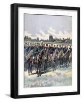 Military Review with General Saussier and Foreign Military Attaches, 14th July 1891-Henri Meyer-Framed Giclee Print