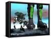 Military Robots-Victor Habbick-Framed Stretched Canvas