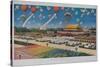 Military Rocket Parade in Tienanmen Square, 1987 Chinese Propaganda-null-Stretched Canvas