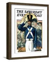 "Military School Graduate," Saturday Evening Post Cover, July 3, 1926-Elbert Mcgran Jackson-Framed Giclee Print