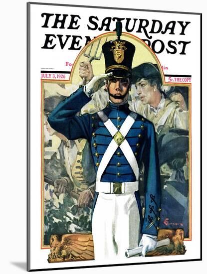 "Military School Graduate," Saturday Evening Post Cover, July 3, 1926-Elbert Mcgran Jackson-Mounted Giclee Print