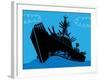 Military Ship with Guns-Complot-Framed Art Print