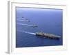 Military Ships Operate in Formation in the South China Sea-Stocktrek Images-Framed Photographic Print