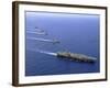 Military Ships Operate in Formation in the South China Sea-Stocktrek Images-Framed Photographic Print
