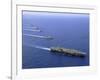 Military Ships Operate in Formation in the South China Sea-Stocktrek Images-Framed Photographic Print