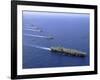 Military Ships Operate in Formation in the South China Sea-Stocktrek Images-Framed Photographic Print